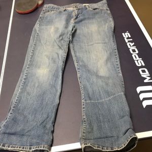 Lucky jeans, worn in perfectly